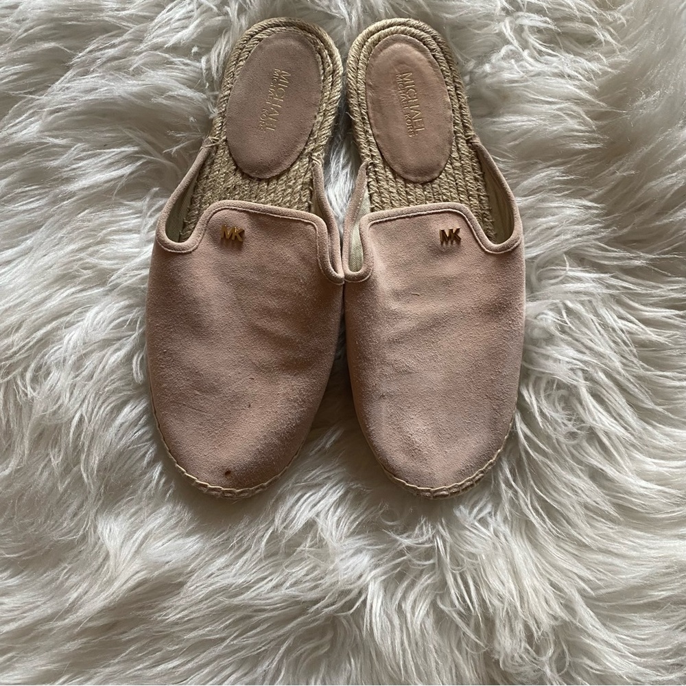 Michael Kors Blush Suede Slip On Shoes Size 9.5